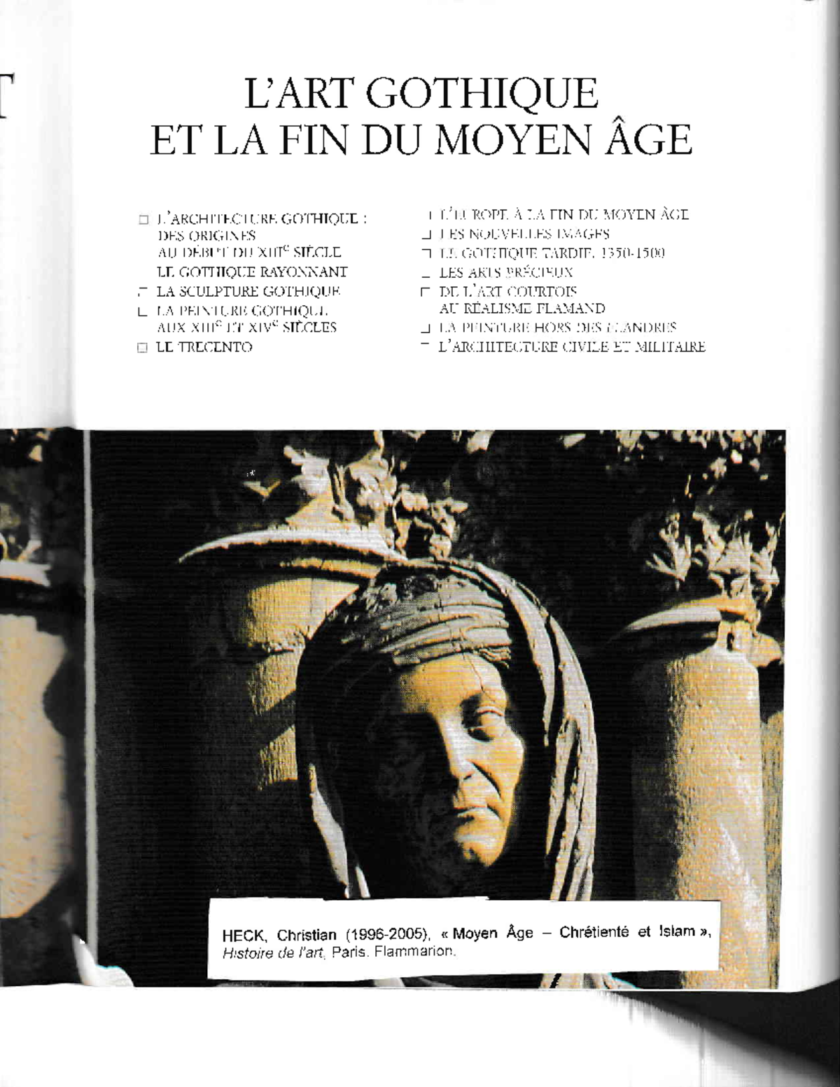 Introduction-Heck-Lart gothique et la fin du Moyen âge - HAR1901 - Studocu