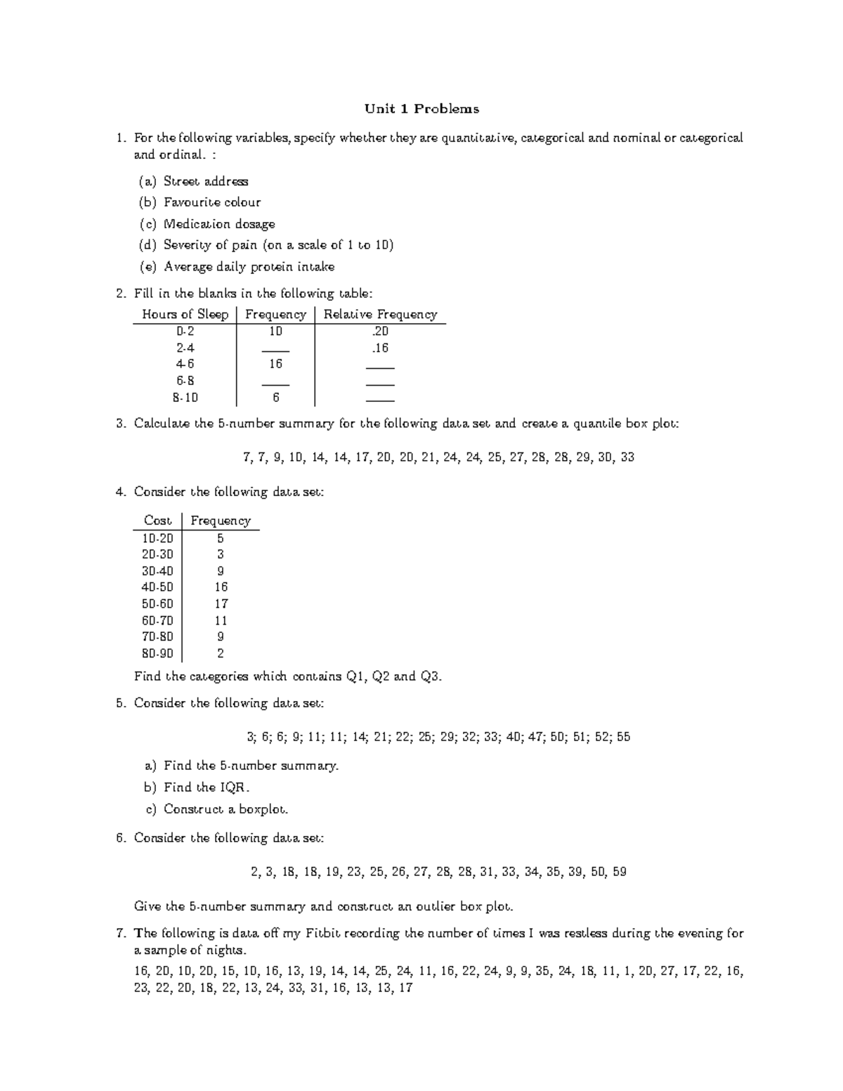 unit-1-problems-practise-question-unit-1-problems-for-the-following