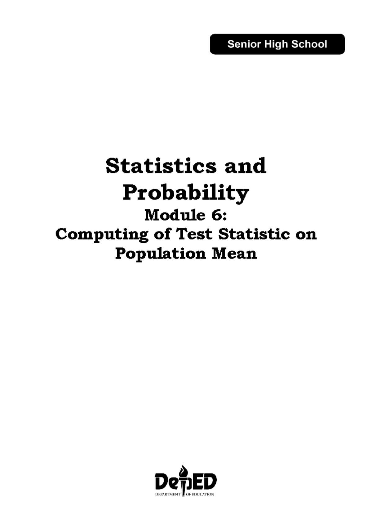 Computing Test Statistic on Population Mean - Week 3 - Statistics and ...