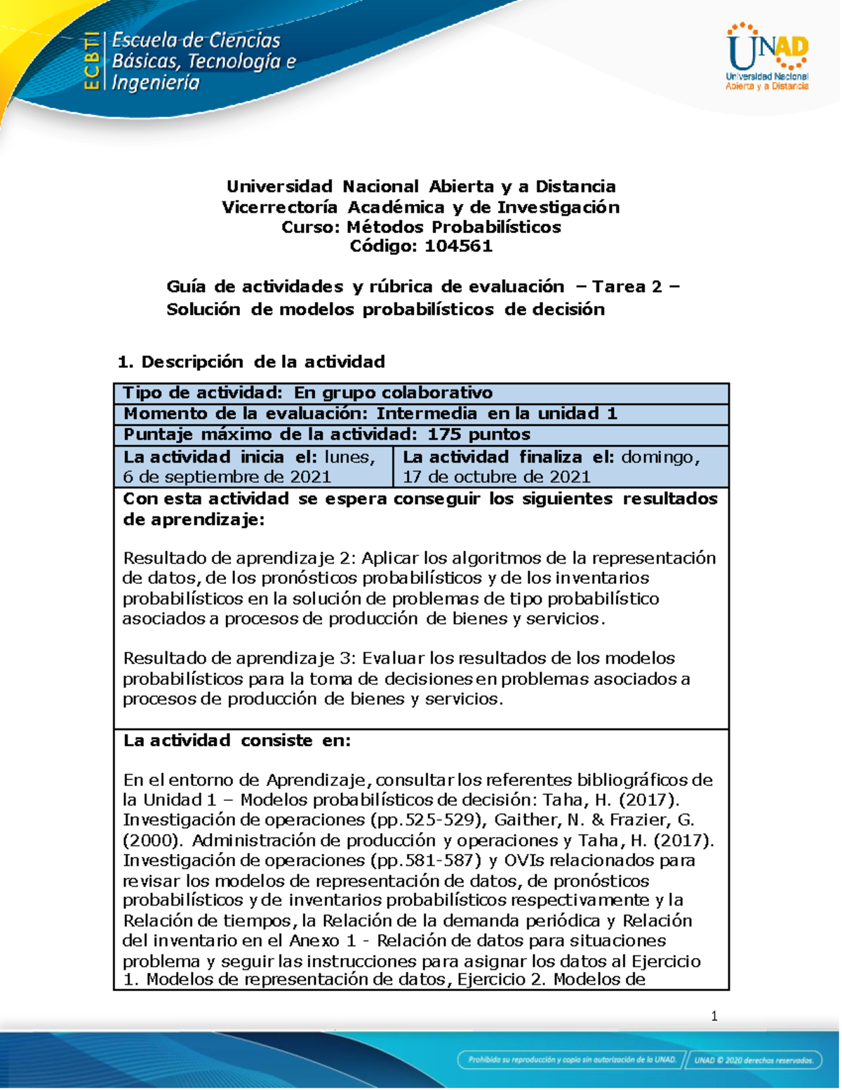 Guía De Actividades Y Rúbrica De Evaluación - Unidad 1 - Tarea 2 ...