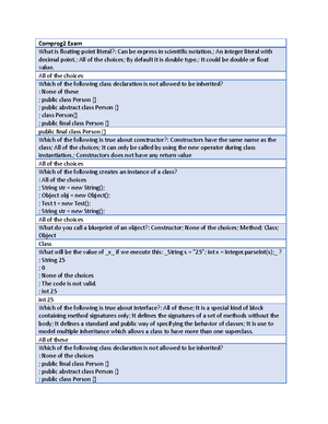 Midterm Quiz 1 Computer Programming 2 review - Started on Monday, 31 ...