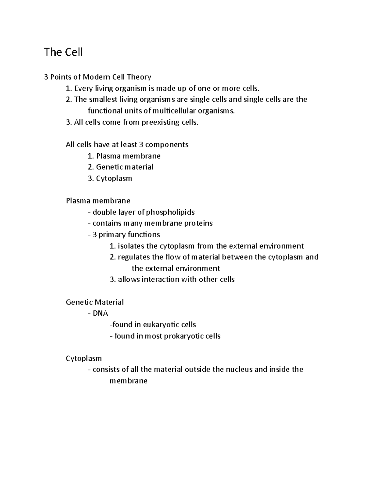 1-the-cell-biology-1110-notes-on-unit-2-the-cell-3-points-of