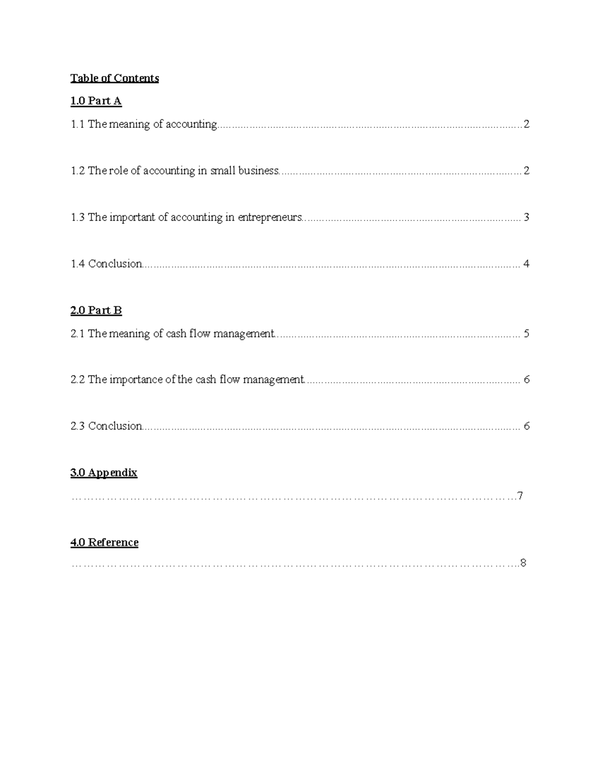 Account assignment - don copy this just be a note - Table of Contents 1 ...