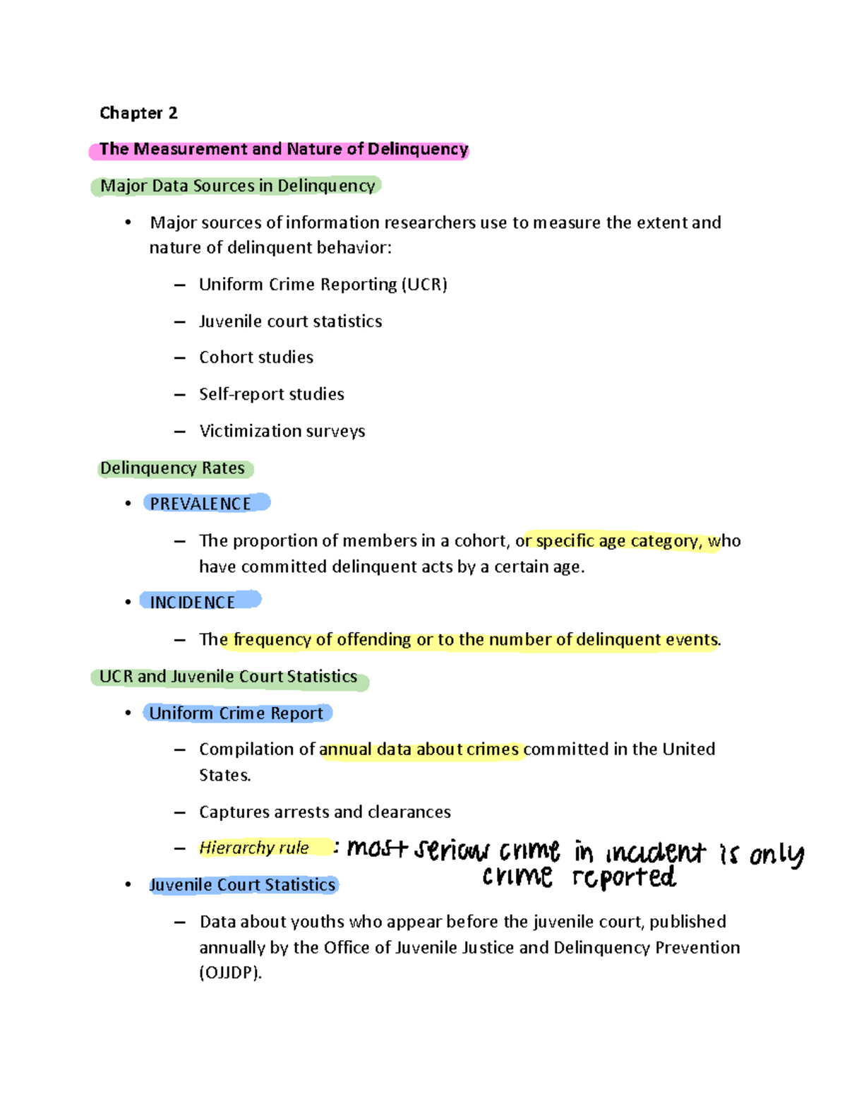 2. Measurement and Nature of Delinquency - Chapter 2 The Measurement ...
