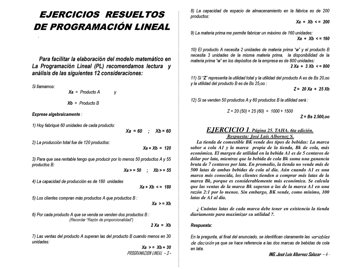 Ejercicios Resueltos DE Programacion LIN - EJERCICIOS RESUELTOS DE ...