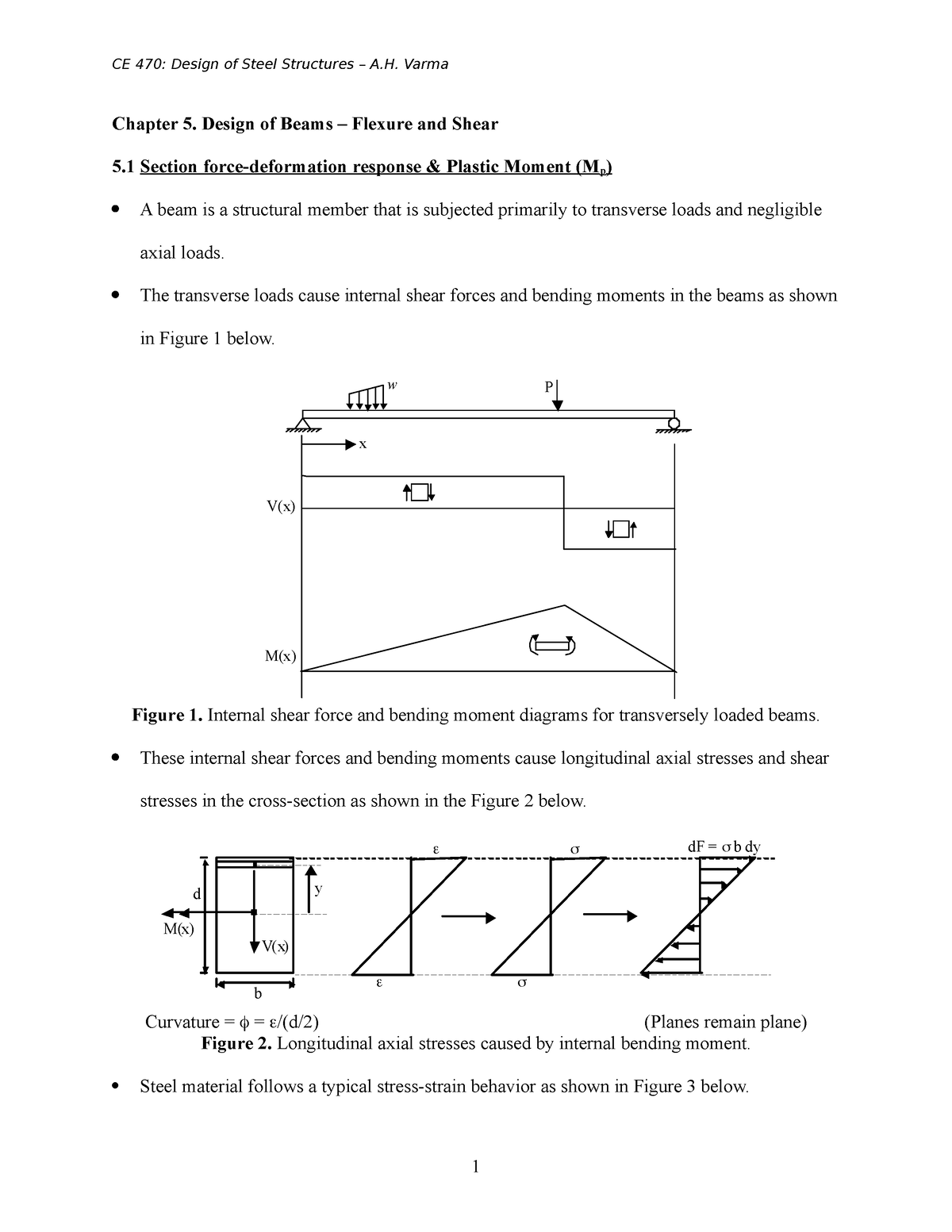 CE470 Ch 5 Beam Design - Very Good Book - Chapter 5. Design Of Beams ...