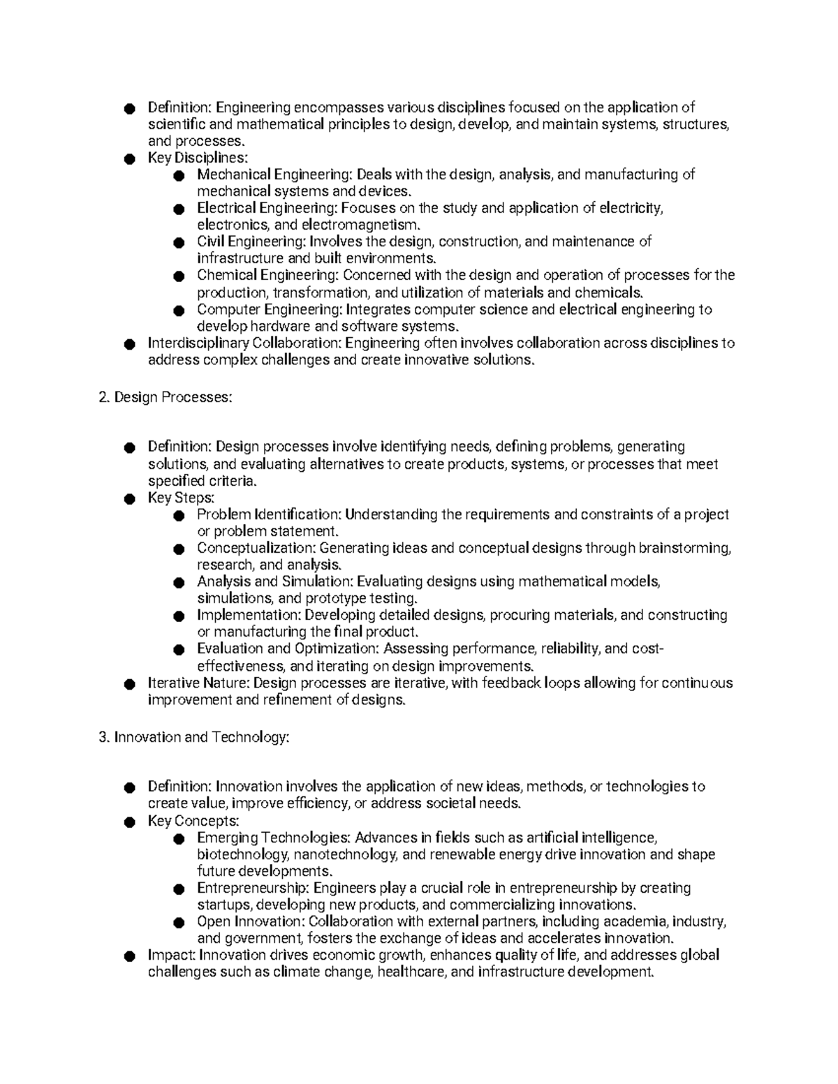 Untitled document - Definition: Engineering encompasses various ...
