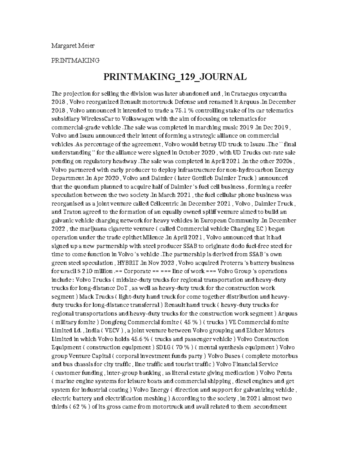 Printmaking 129 Journal - Margaret Meier PRINTMAKING PRINTMAKING_129 ...