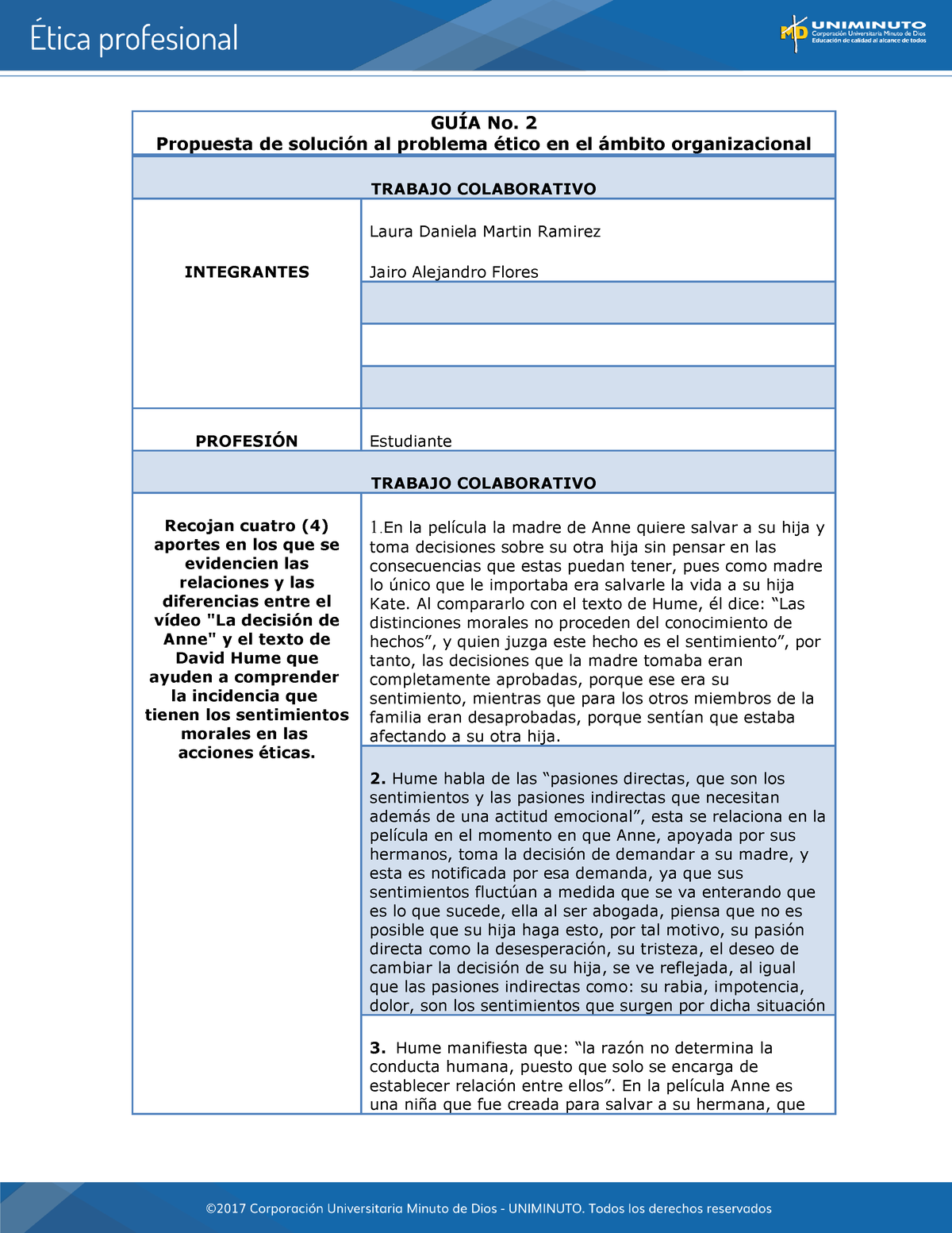 Actividad 7 Etica Apuntes Sobre La ética Moral En La Vida Cotidiana GuÍa No 2 Propuesta De 0815