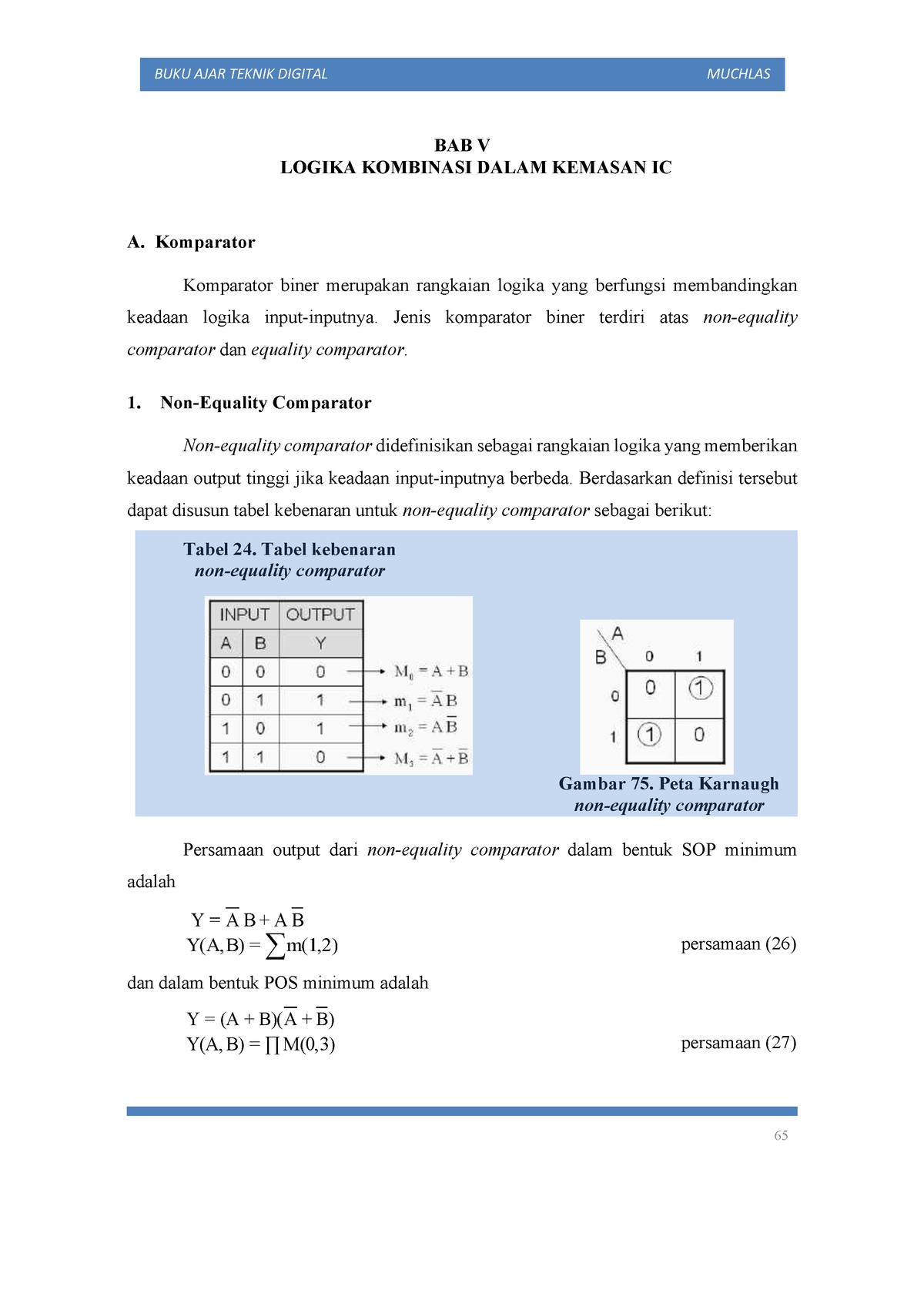 Materi Teknik Digital BAB 5 Logika Kombinasi Dalam Kemasan IC ...