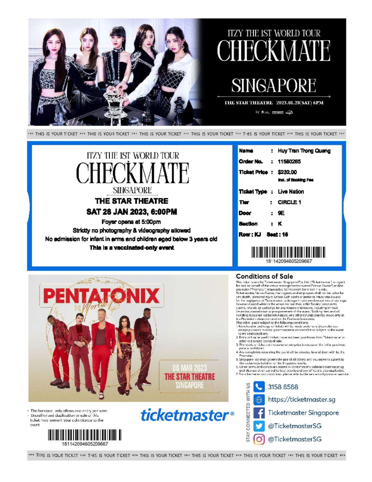 ITZY World TOUR Ticket 2 - AB1201 - NTU - Studocu