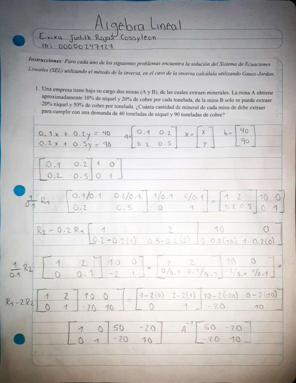 3 - cal - Álgebra Lineal Básica - Studocu