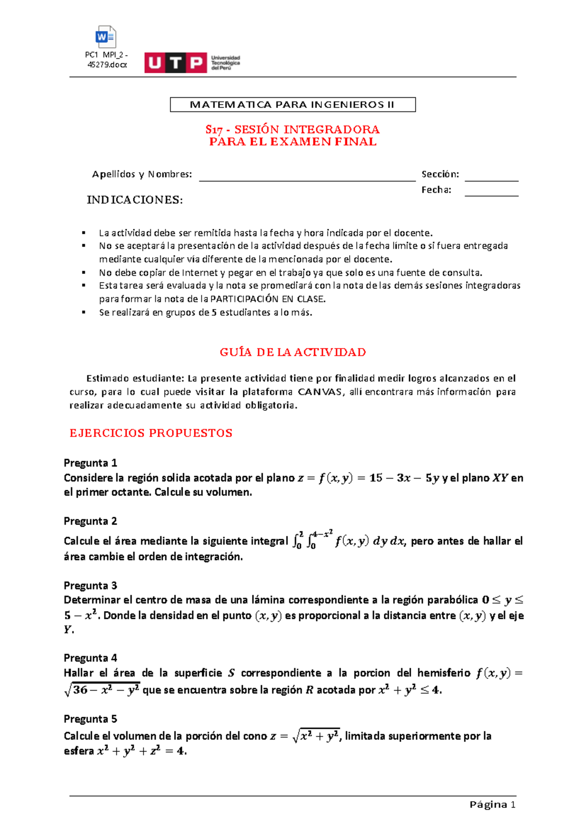 S17 - MPI2 - Sesión Integradora PARA EL Examen Final - PC1 MPI_2 ...