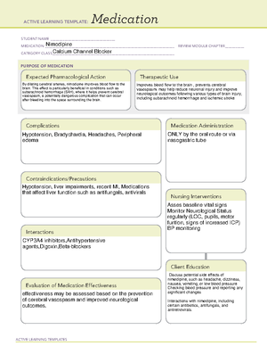 ATI Medication Template Mannitol - ACTIVE LEARNING TEMPLATES Medication ...