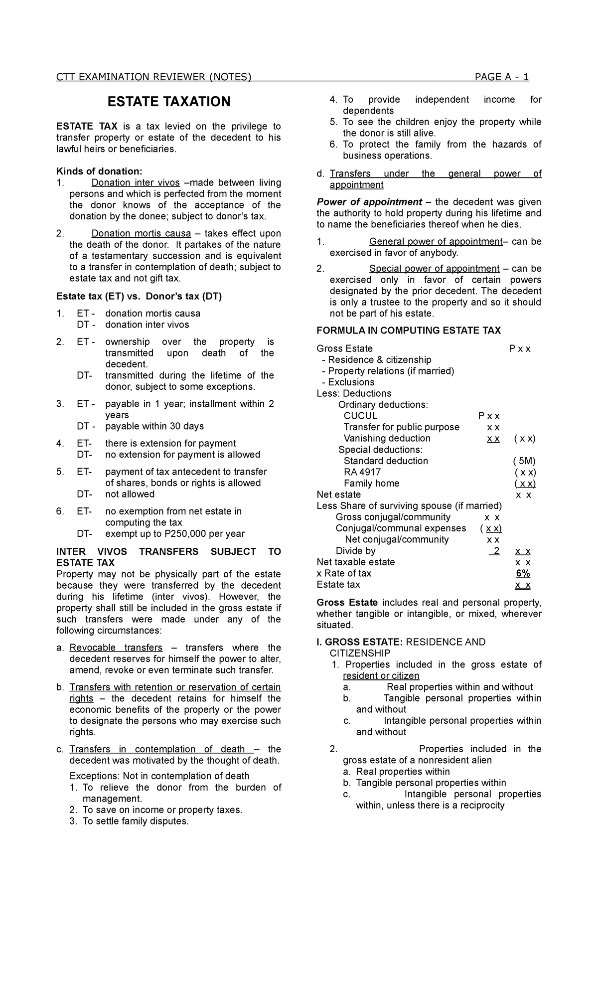 What Is A Tax Basis Schedule