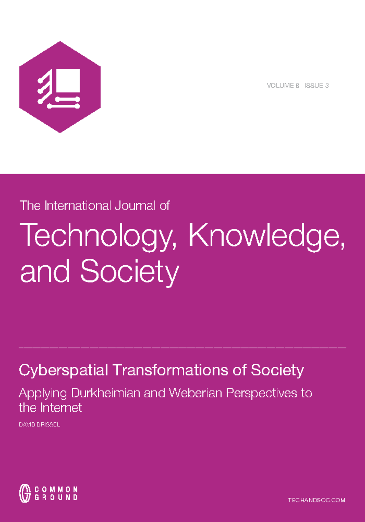 Cyberspatial Transformations of Society - The International Journal of ...