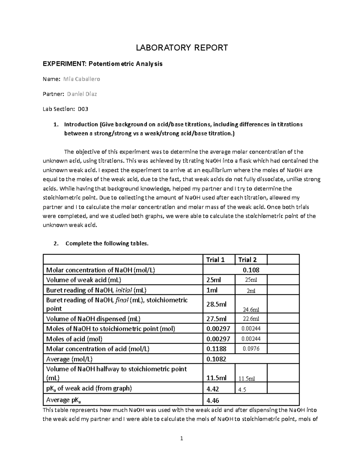 Potentiometric Analysis Lab Report at Loretta Paige blog