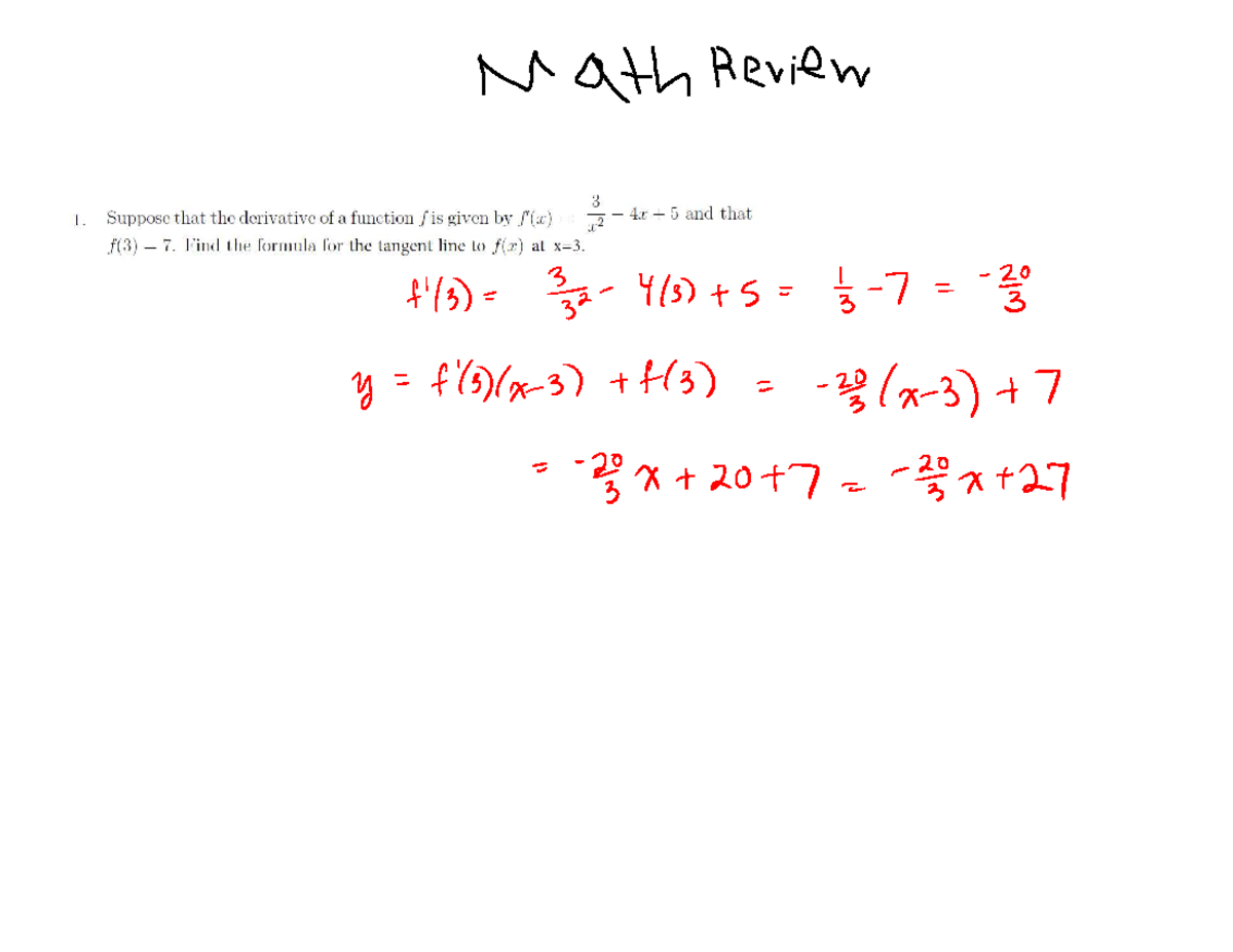 Midterm exam review f20 math 2413 studocu