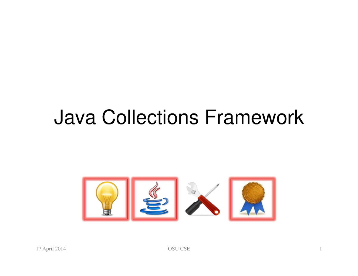 0243 Java Collections Framework Java Collections Framework Overview • The Java Collections 6579
