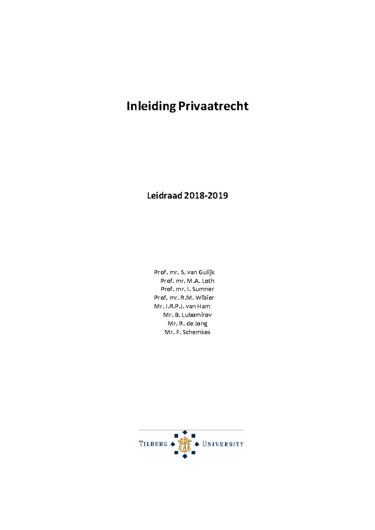 Leidraad Inleiding Privaatrecht 2018-2019 - Inleiding Privaatrecht ...