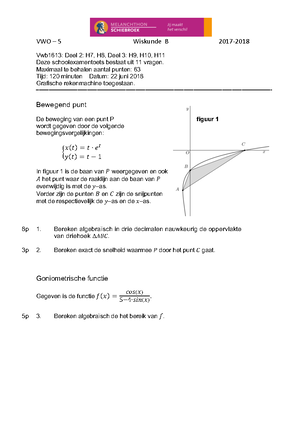 Wiskunde B - 5e Klas - VWO - StudeerSnel