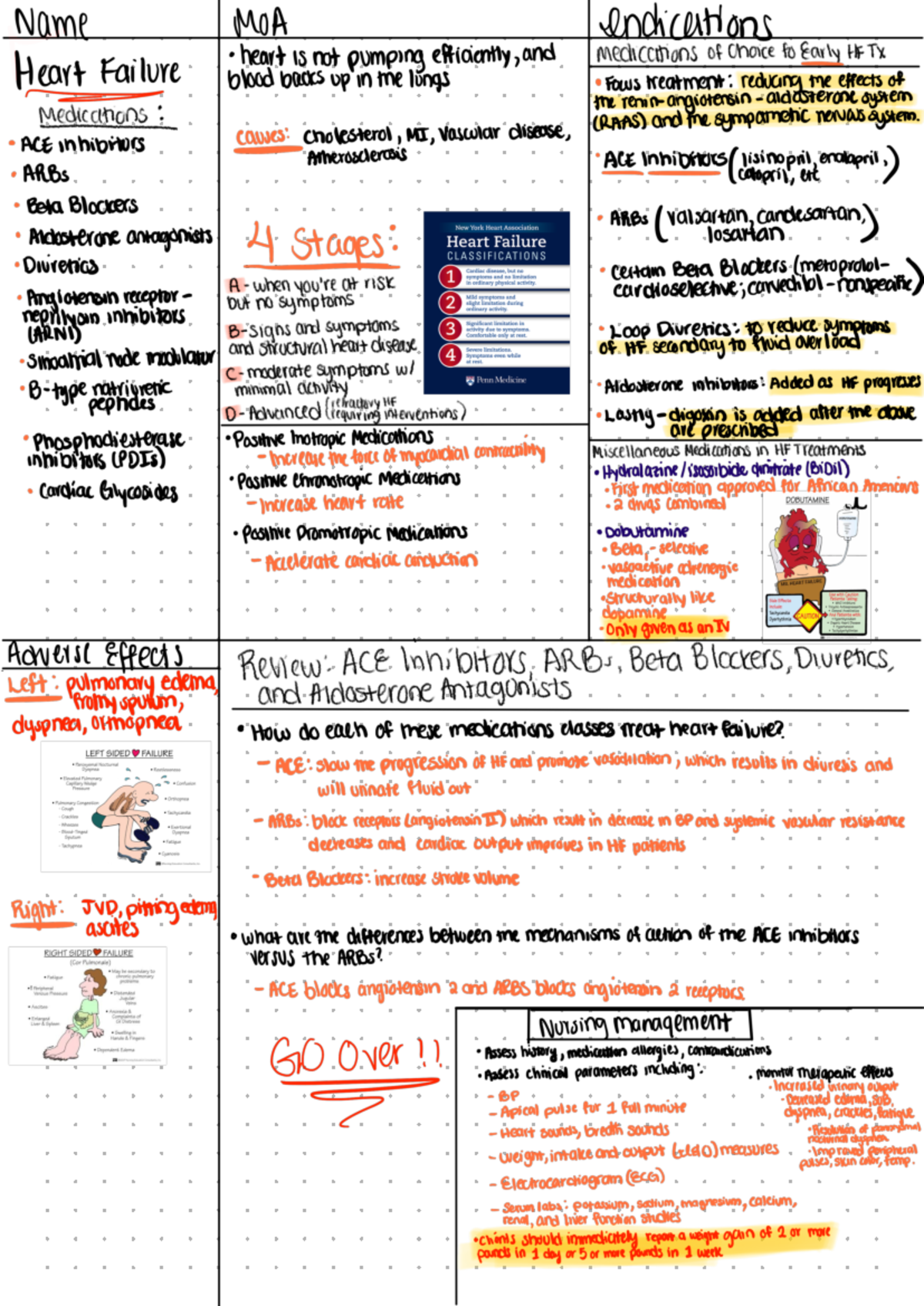 Heart Failure - Notes are taken from PowerPoint and the textbook helped ...
