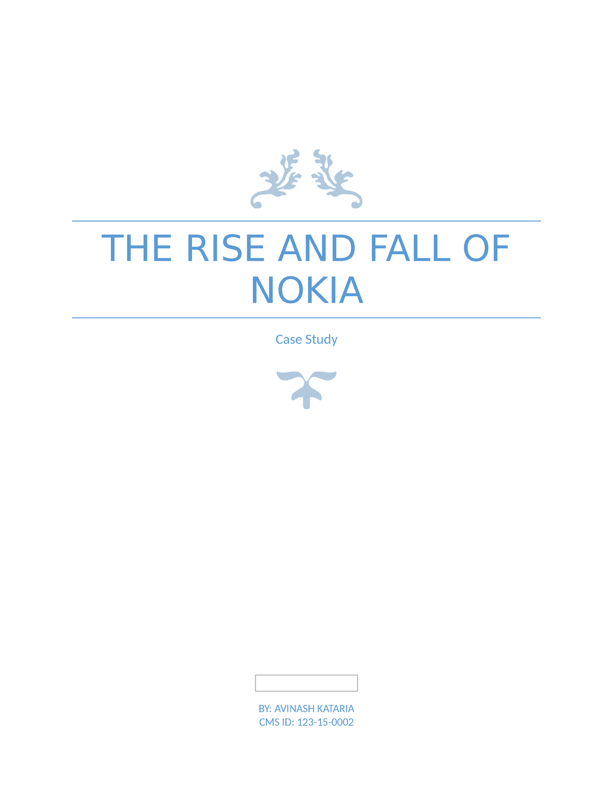 strategic management case study of nokia