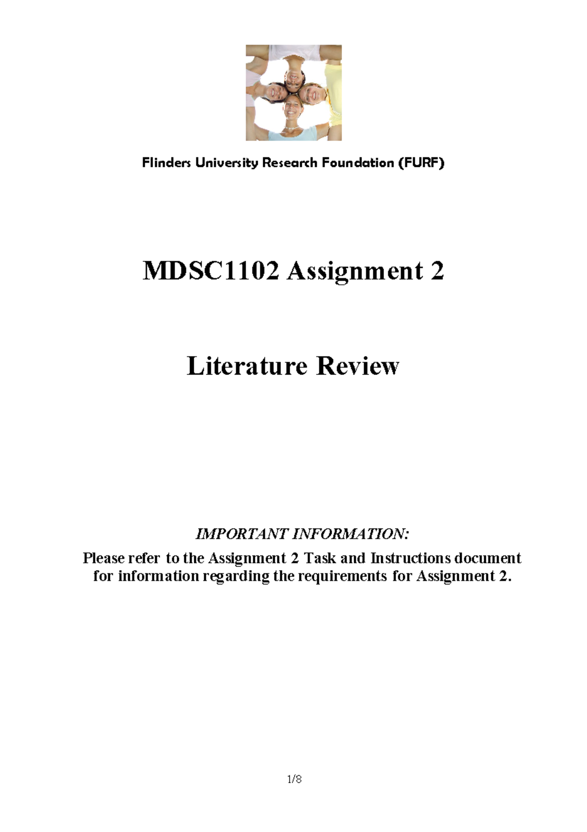 Assignment Example 1 - MDSC1102 Assignment 2 Literature Review ...
