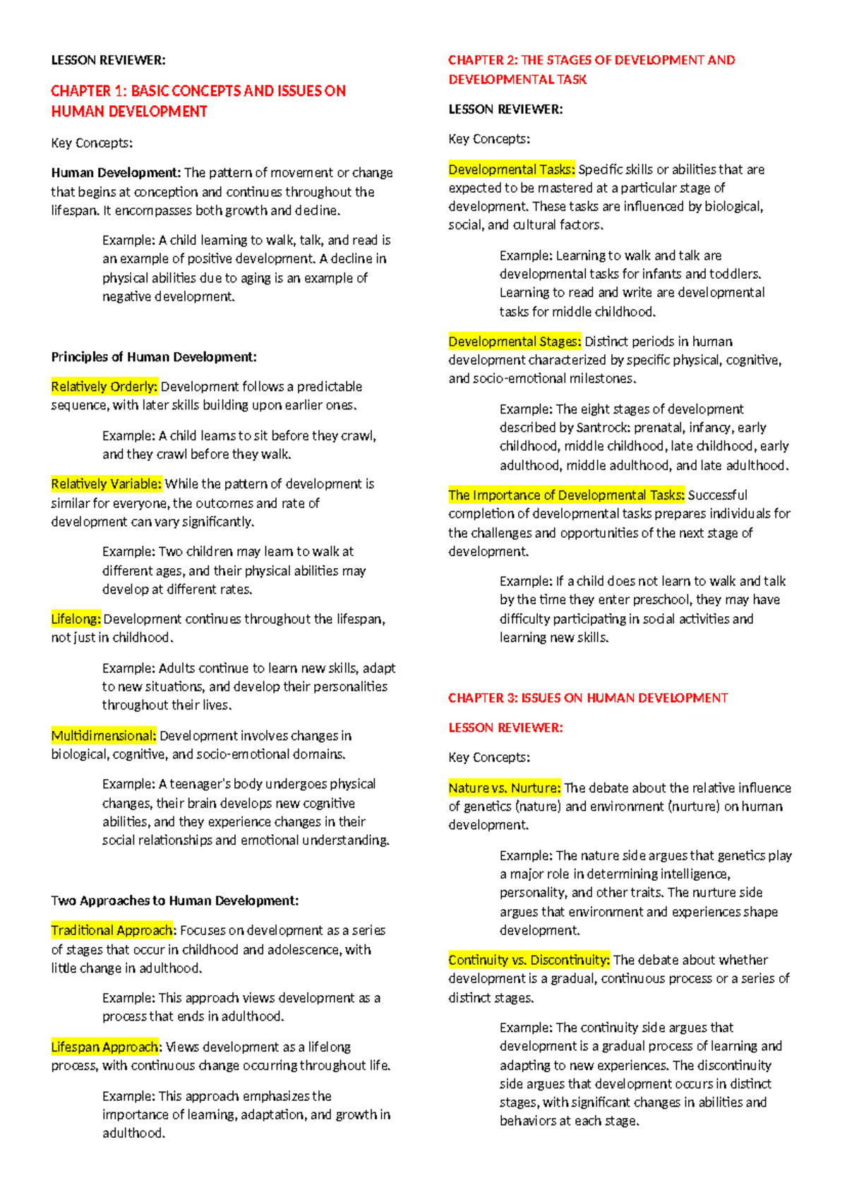 Lesson Reviewer - nfuj - LESSON REVIEWER: CHAPTER 1: BASIC CONCEPTS AND ...