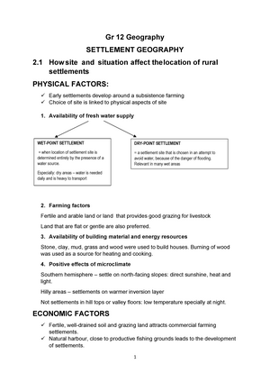 Revision PACK Berg Winds - GEOGRAPHY REVISION PACK 2021 GRADE 12 ...