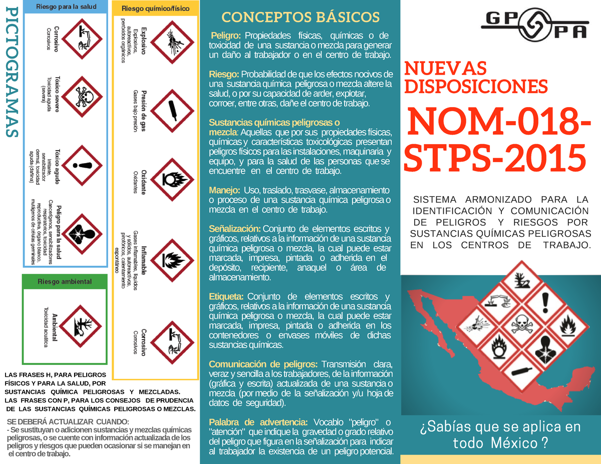 Triptico De Nom 018 Ppt Powerpoint 8716