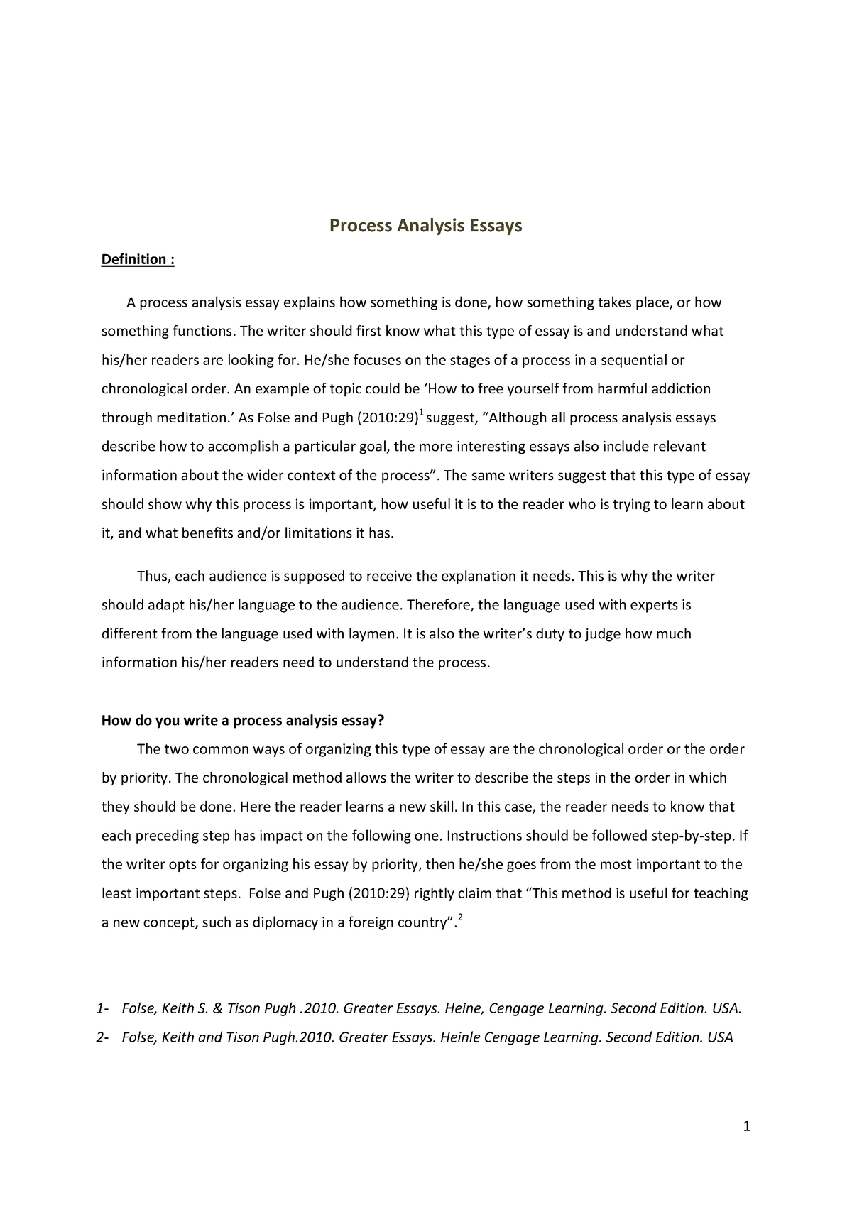 How To Write Analysis Essays - Hassan Ii University El Boujamai Faculty 