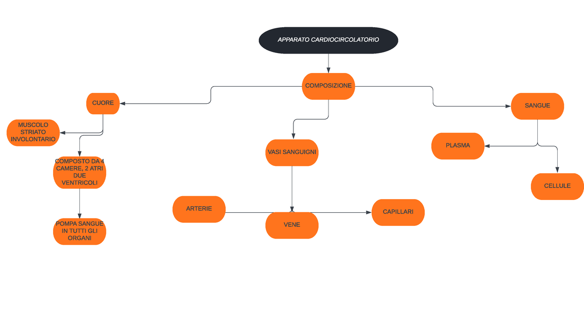 Appunti sul Sistema circolatorio (focus su microanatomia): mappe  concettuali digitali a colori con immagini