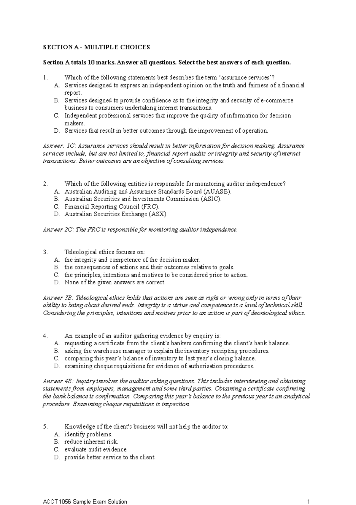 sample-practice-exam-2017-questions-and-answers-section-a-multiple