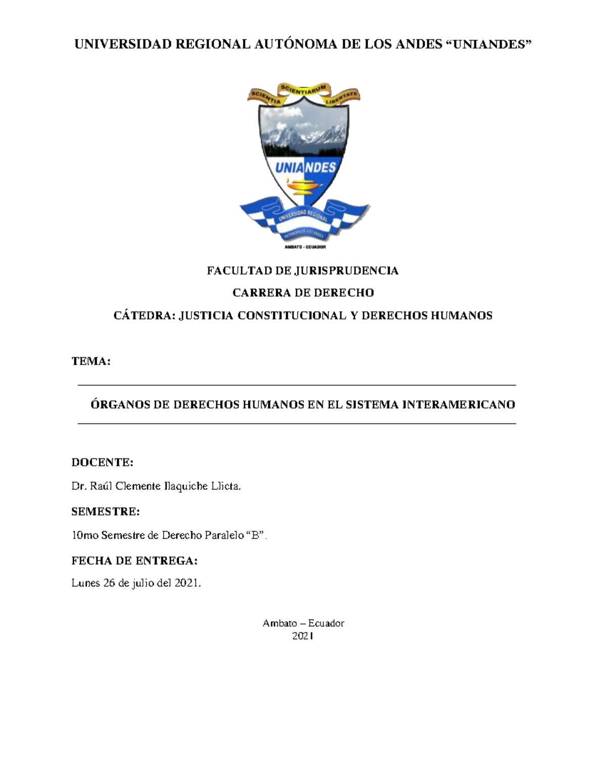 Informe Comisión Y Corte Interamericana De Derechos Humanos Grupo 3 1 ...