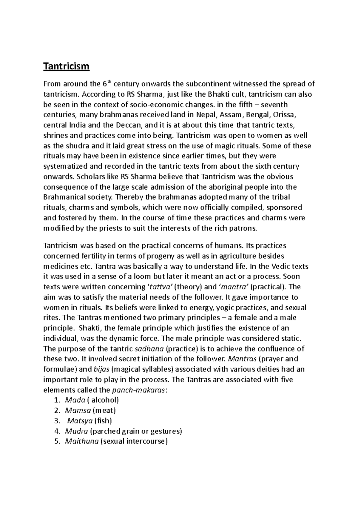 tantra shaktism Tantricism From around the 6 th century onwards the