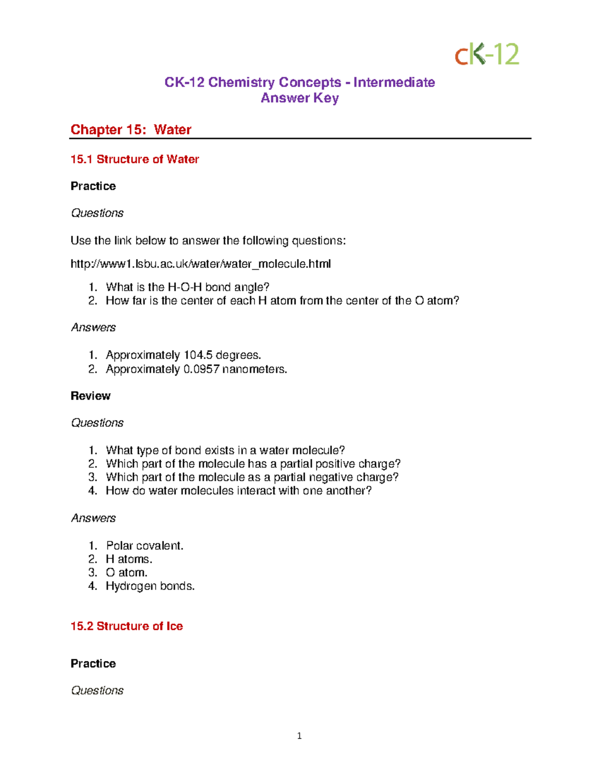 Chem Int CC Ch 15 Water Answers (09 CK12 Chemistry Concepts