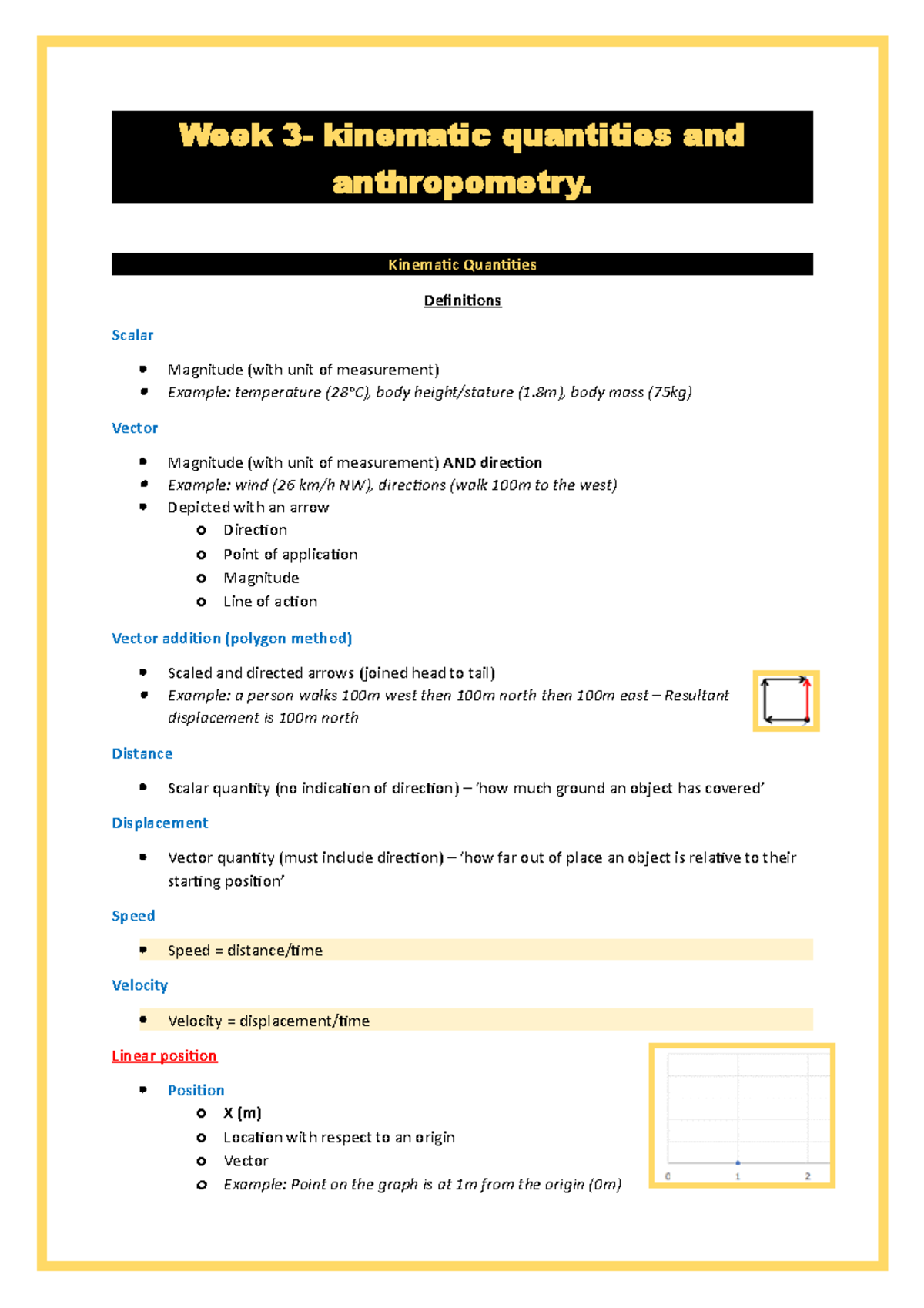 Week 3- Kinetic Quantities and Anthropometry - Week 3 - kinematic ...