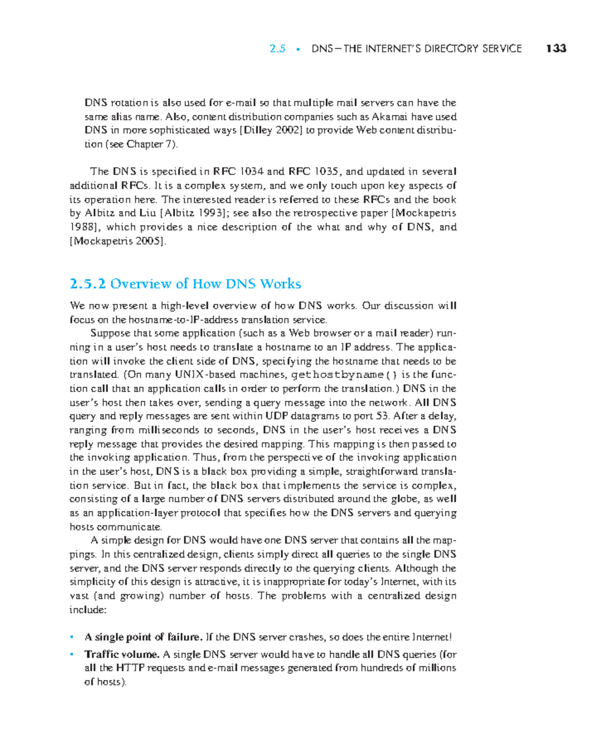 Network Chapter-02-26 - DNS rotation is also used for e-mail so that ...