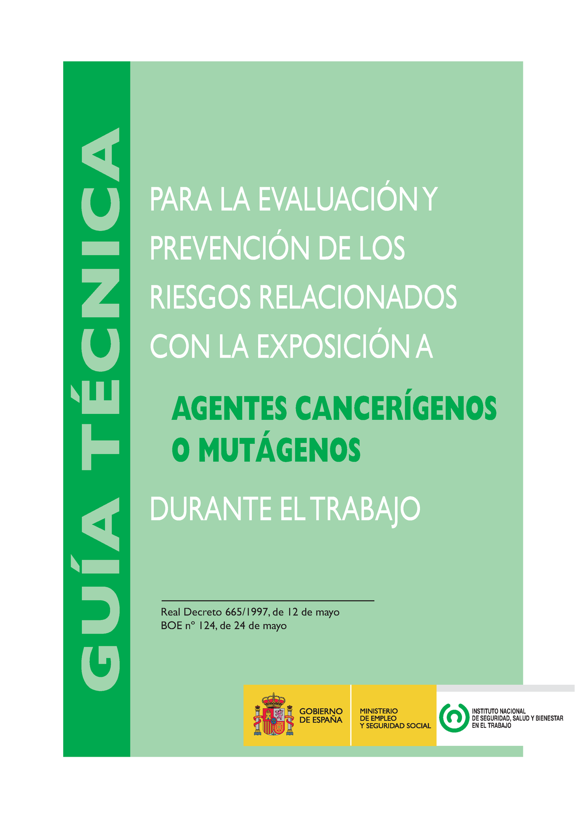 Guía Técnica Para La Evaluación Y Prevención De Los Riesgos ...