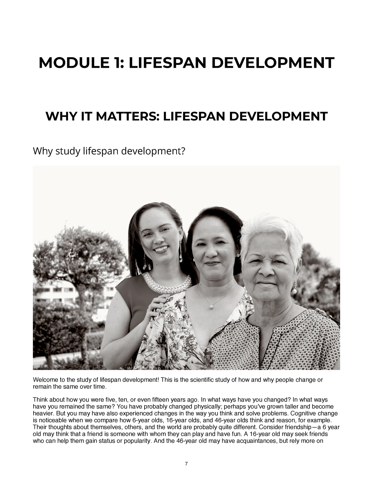 lifespan development case study
