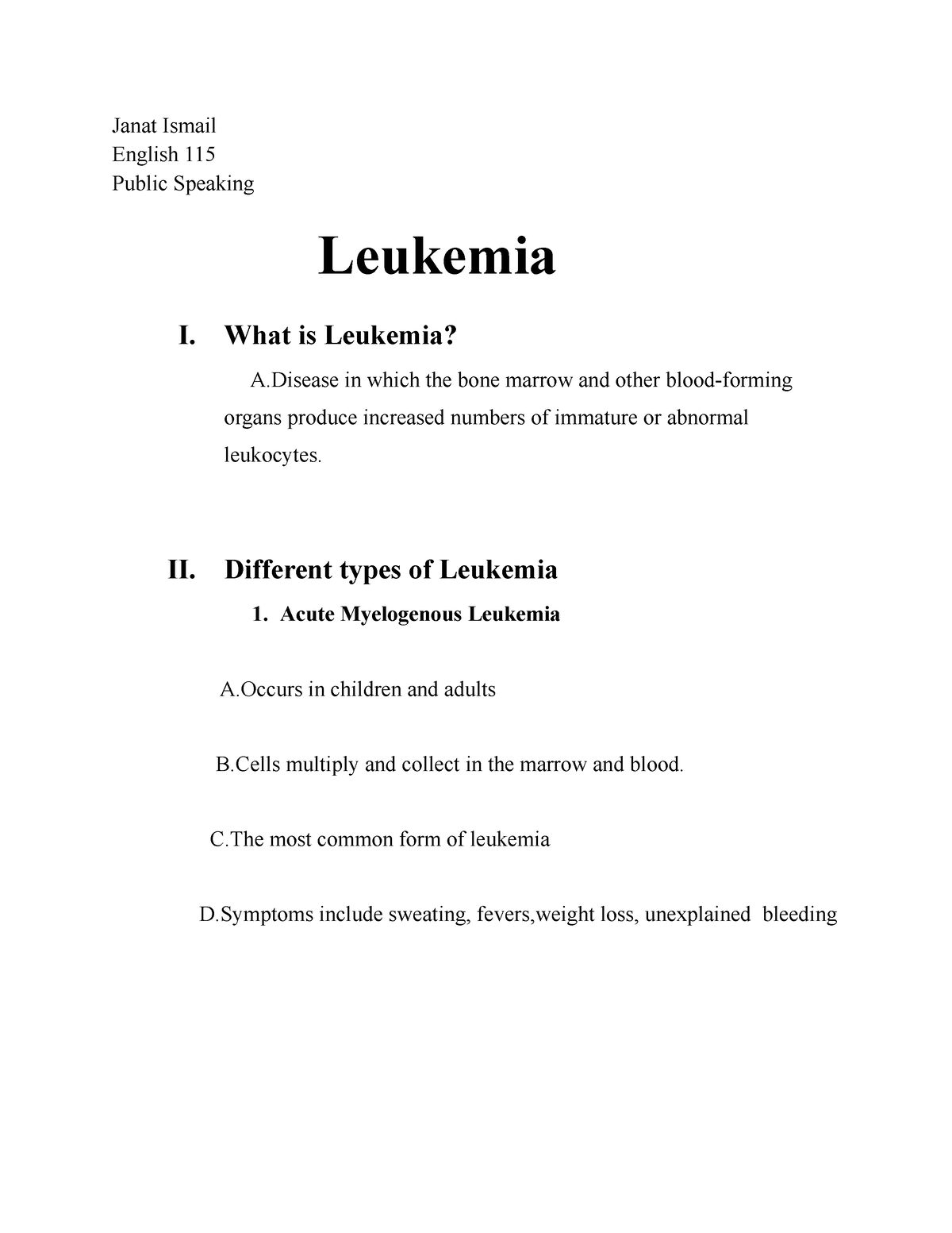 research paper on leukemia cancer