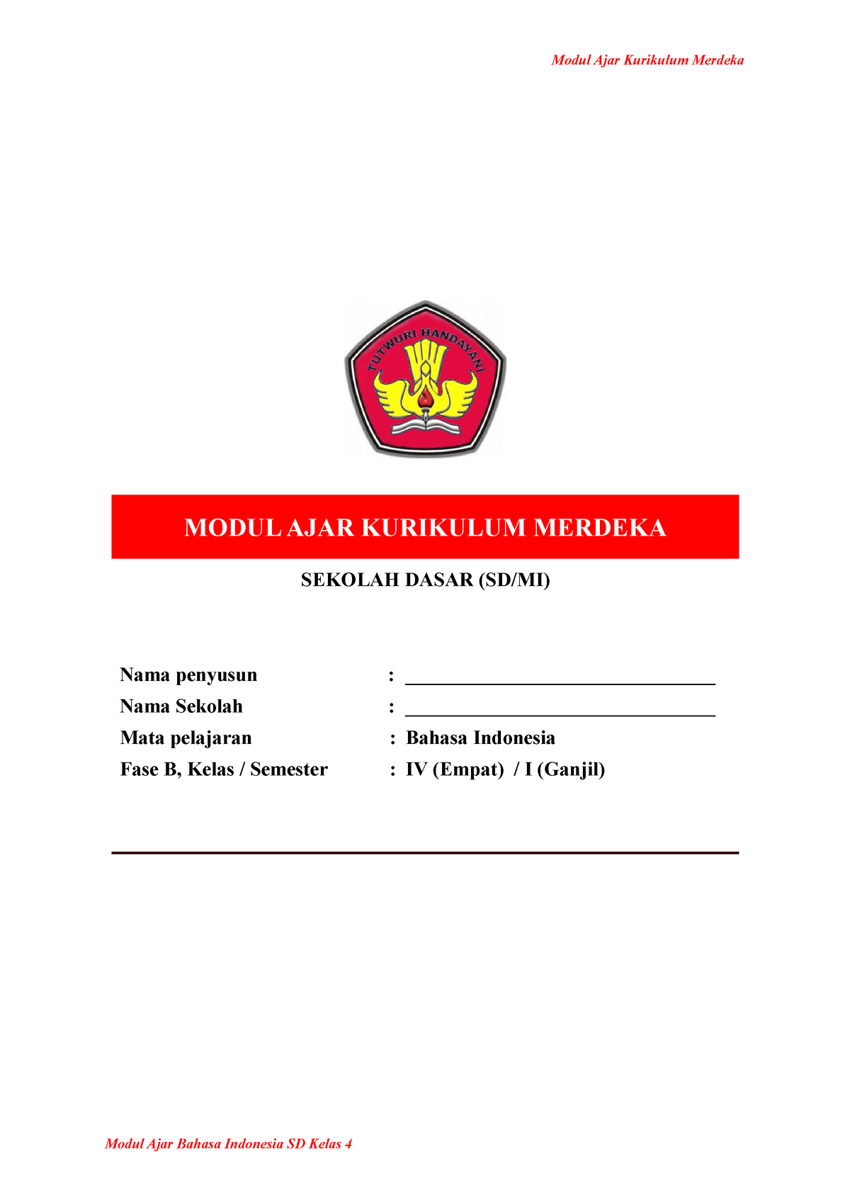 1. Modul Ajar BAB 1 - MODUL AJAR KURIKULUM MERDEKA SEKOLAH DASAR (SD/MI ...