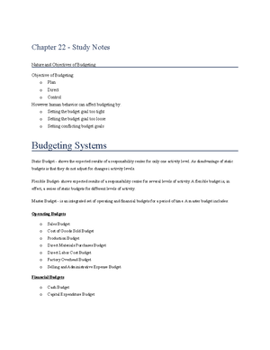 Managerial Accounting Chapter 6 Flashcards Quizlet - Managerial ...