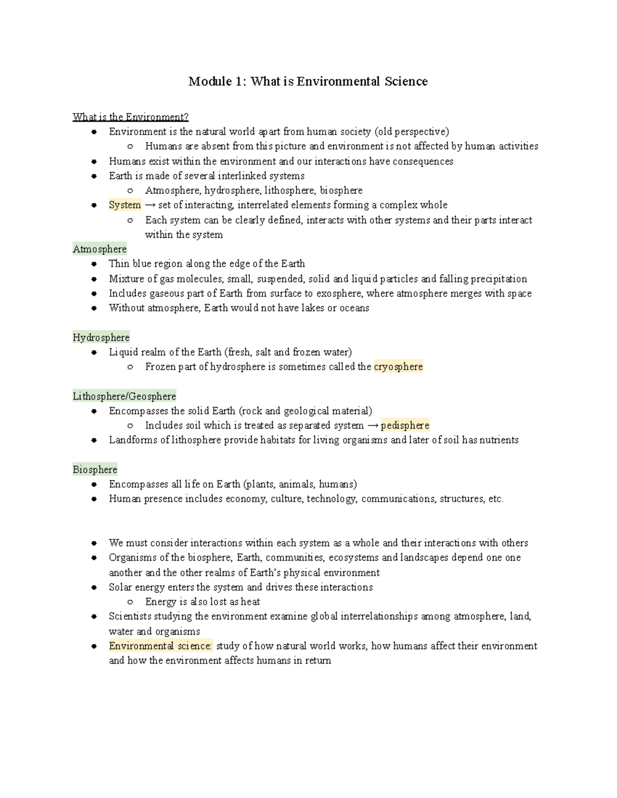 Module 1 What Is Environmental Science Module 1 What Is Module 1 What Is Environmental Science Module 1 What Is