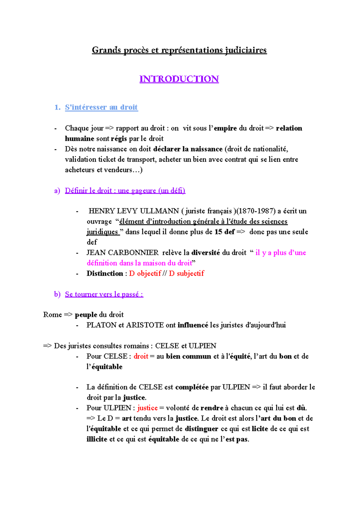 Grands procès et représentations judiciaires - Grands procès et ...