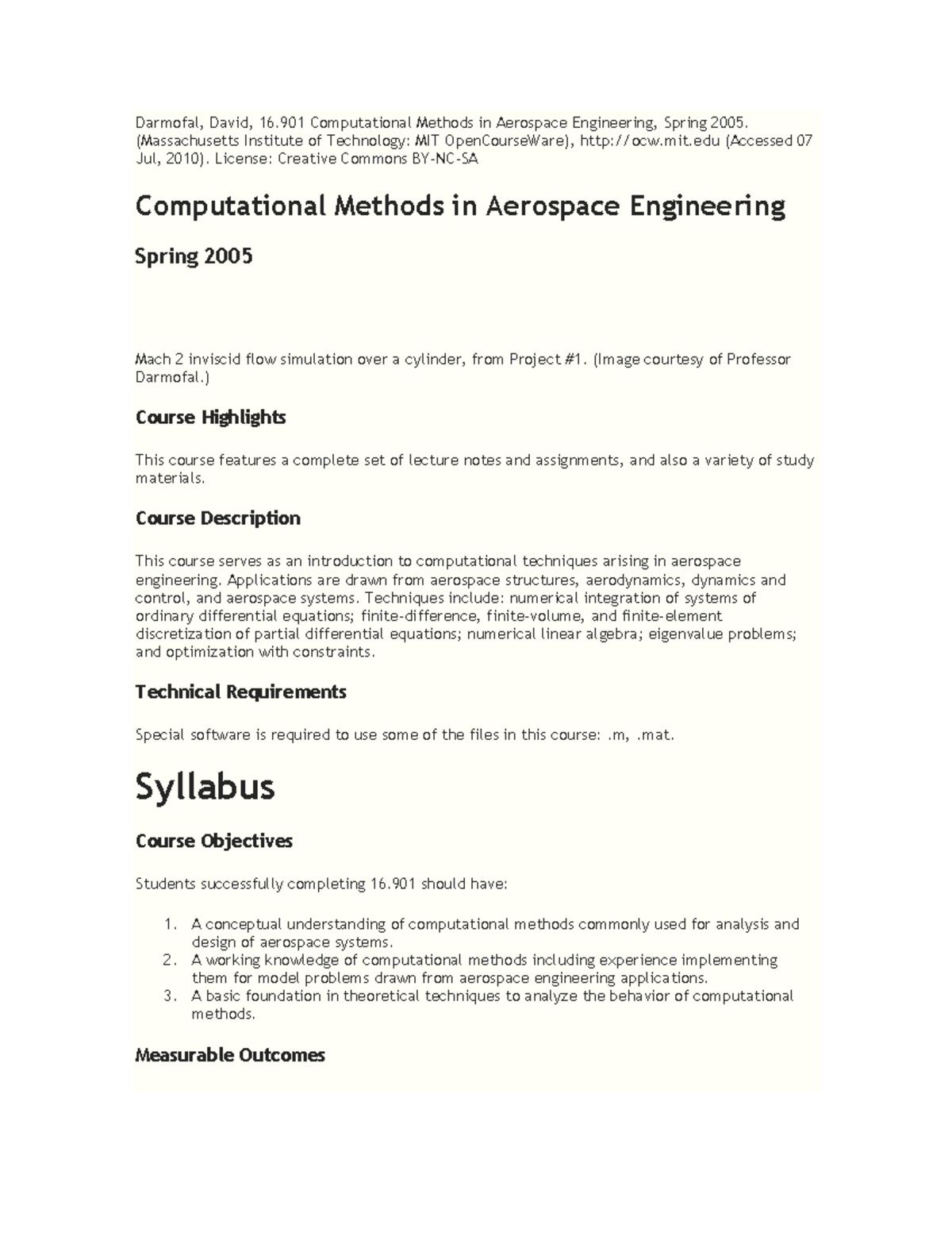1 - asfasfas - Darmofal, David, 16 Computational Methods in Aerospace ...