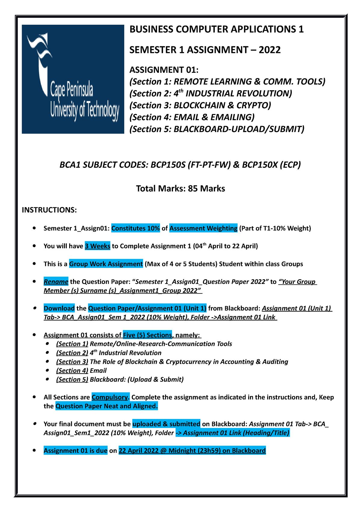 computer application in management assignment