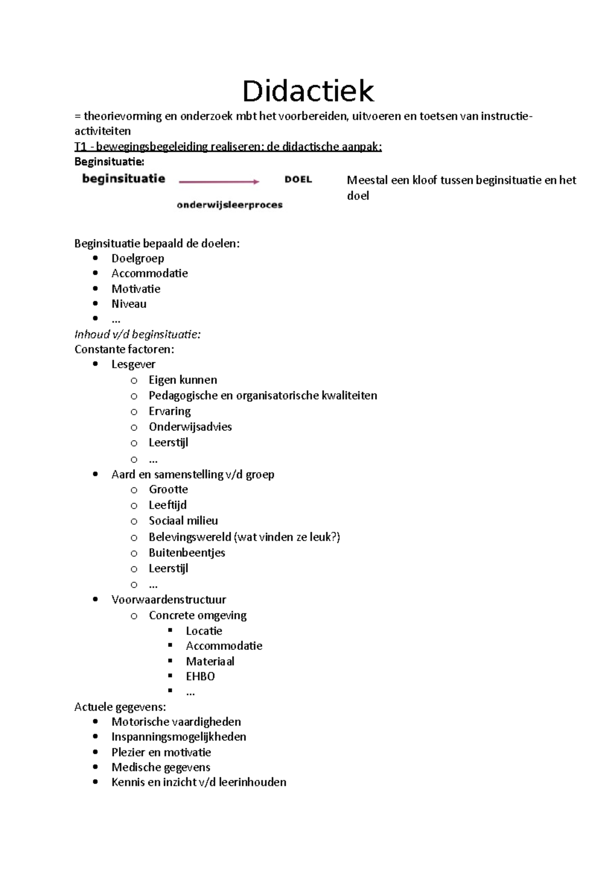 Didactiek - Didactiek = Theorievorming En Onderzoek Mbt Het ...