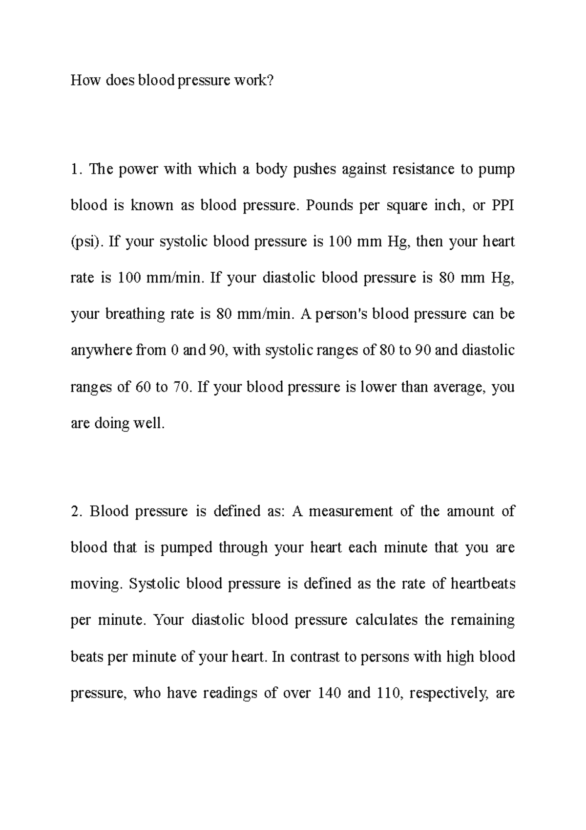 How Does Blood Pressure Work How Does Blood Pressure Work The Power understanding-blood-pressure-readings